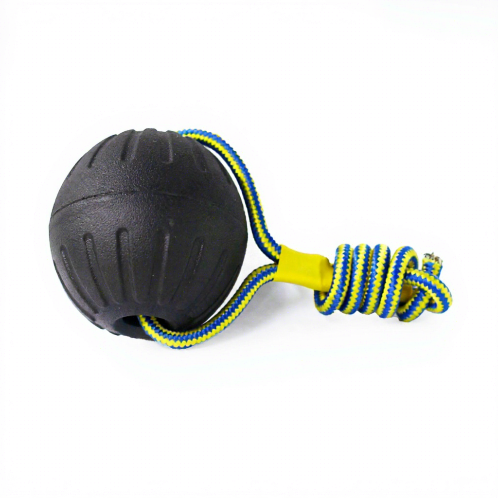 Boule noire avec corde