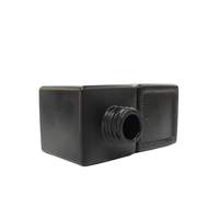 50ml 100ml prix usine carré noir vide parfum conteneur voiture diffuseur désodorisant bouteille en verre