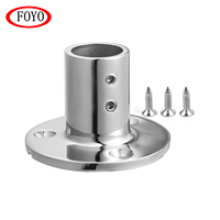 Accessoire de rail à base ronde FOYO en acier inoxydable 316, 90° °   Excellente résistance à la corrosion de l'eau salée pour accessoires de bateau/yacht/kayak/embarcation