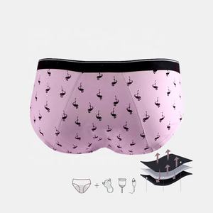 INTIFLOWER 010 Culottes menstruelles anti-fuites pour adolescentes - Imprimé flamant rose Sous-vêtements menstruels pour adolescentes - Product Image 3