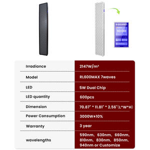 IDEATHERAPY RL600MAX-CH 1.82M usage domestique LED lumière rouge PDT Machine dispositif de thérapie infrarouge complet du corps panneau de thérapie à haute énergie - Product Image 5