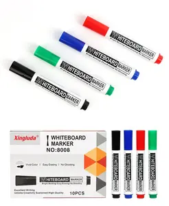 قلم تحديد ملون قابل للمسح بحبر جاف قابل لإعادة الملء قلم تحديد لوحة بيضاء بحبر يمكن إعادة ملئها