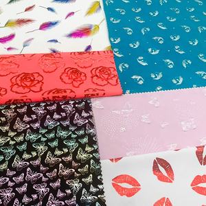 Stampa mistica personalizzata di alta qualità ologramma metallizzato foglio elastico in poliammide Spandex tessuto costume da bagno Bikini tessuti Dancewear - Product Image 1