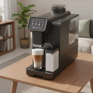 Cafetera Inteligente Compacta Totalmente Automática con Función de Autolimpieza, Presión de Bomba de 19 Bares, Capacidad de 1.2 L, Apagado Automático para el Hogar - Product Image 1