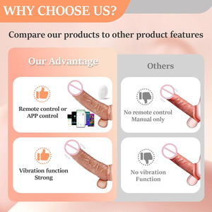 Gode vibrant <span class=keywords><strong>en</strong></span> silicone réaliste télécommandé APP Sex Toys à bas prix pour femmes et hommes - Product Image 2