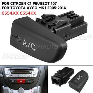 Interruptor de Control de la Unidad de Aire Acondicionado para Automóvil 6554.KX 6554 KX 6554KX para Citroën C1 Peugeot 107 Toyota Aygo Mk1 2005-2014 - Product Image 1