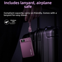 Batterie externe magnétique sans fil à charge rapide 10000 mAh en alliage d'aluminium avec support, logo personnalisé gratuit, MOQ ultra-bas