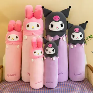 Novo Atacado Kuromi Travesseiro Brinquedo De Pelúcia Minha Melodia Kuromi Cama Grande Longo Sanrio Travesseiro De Dormir Para Presentes De Aniversário