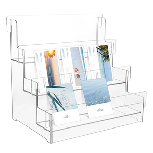 Acrylic thiệp chúc mừng hiển thị đứng cho các nhà cung cấp bưu thiếp tổ chức bán lẻ kệ trưng bày chủ thẻ kinh doanh - Product Image 1