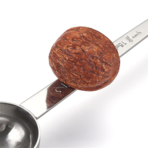 Gran oferta, cuchara medidora de café de acero inoxidable personalizada, 15CC, 30CC, cuchara de doble cara, esencial para Cocina - Product Image 4