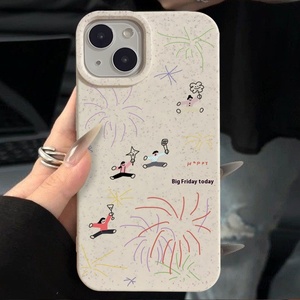 Aujourd'hui vendredi pour <span class=keywords><strong>Apple</strong></span> 14promax téléphone portable 15 dessin animé 12Pro personnalité 13 étui anti-chute créatif en TPU avec grand trou - Product Image 2