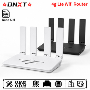 Router SIM 4G DNXT LTE Cat4 WiFi6, router SIM 4G de 2.4GHz y 300Mbps, punto de acceso WiFi, LAN Tipo-C/DC, módem WiFi para oficina - Product Image 1