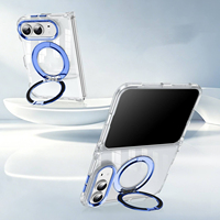 Coque pliable 2-en-1 pour iPhone Duo Fold, avec support magnétique rotatif, protection HD transparente en alliage – Vente chaude usine