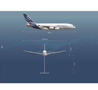 Modèle d'avion A380 à l'échelle 1:400