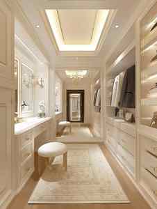 ห้องแต่งตัวชุดไฮเอนด์ตู้เสื้อผ้าประตูกระจกเปิดห้องเก็บเสื้อคลุมเดินในตู้เสื้อผ้ามีแถบไฟ - Product Image 4