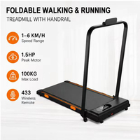 Tapis de course électrique pliable 1,5 CV avec logo personnalisé, marque privée, écran LED, cadre en acier et programmes d'exercices pour la maison et le bureau