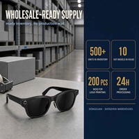 Lunettes Intelligentes IA en Gros avec Caméra, Traduction en Temps Réel, Assistant Vocal, Contrôle Tactile et Verres Interchangeables pour le Voyage