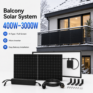 Sistema de Panel Solar de 800w, 8kwp, Sistema Solar para Balcón, Conexión Directa, Todo en Uno, <span class=keywords><strong>Microinversor</strong></span> Solar para Balcón - Product Image 1