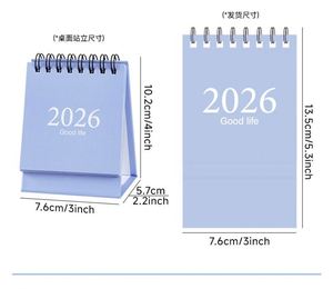 Calendario de Escritorio Personalizado al por Mayor 2025, Impresión Digital Cuadrada, Planificador Mensual, Encuadernación con Grapa, Personalizado para Oficina y Escuela - Product Image 2