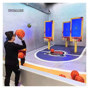 Juegos de Baloncesto Interactivos para Niños, Equipos Eléctricos para Parques Infantiles Interiores, Parque de Trampolines Escolar de PVC - Product Image 1