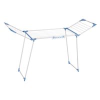 Porte-vêtements Gullwing de haut niveau porte-vêtements en métal étendoir à linge pliable avec pinces à chaussettes porte-serviettes intérieur/extérieur