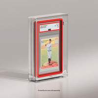 Boîtier de présentation en acrylique résistant aux UV avec couvercle magnétique transparent pour cartes Pokémon TCG, PSA, CGC, BGS et cartes gradées en slab