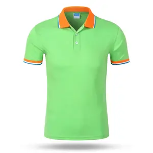 Marineblauw Katoen Tshirt Custom Mens Golf Fit Polo Shirts Shirt Met Borduurwerk Logo