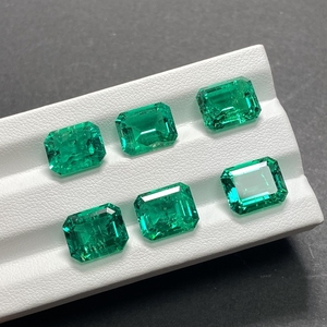 Certificate 10x8mm 2.7 Cts Synthetic <strong>Emerald</strong> <strong>Stone</strong> Hydrothermal Octagon Shape Lab Grown Columbian <strong>Emerald</strong> Gemstone - Product Image 6