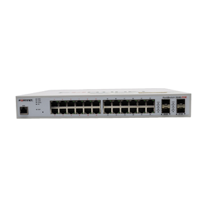 Fortinet FS-224E-<b>POE</b> 24-Port Gigabit <b>PoE</b> Industrial Network <b>Switch</b> with SNMP and QoS - Product Image 2