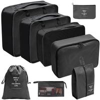 Ensemble de 8 cubes de compression ultra-légers pour bagages, sacs organisateurs de voyage personnalisés avec rangement pour linge, chaussures et vêtements