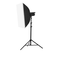 Kit d'Éclairage Professionnel de Studio 60*90cm avec Softbox Vidéo de 2m et Pied d'Éclairage Métallique à Télécommande