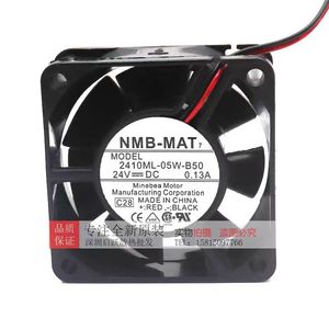 NMB 2410ML-05W-B50 24V 0.13A 6CM พัดลมแกนหมุนแบบลูกปืนคู่ พัดลมระบายความร้อนอุตสาหกรรม - Product Image 1
