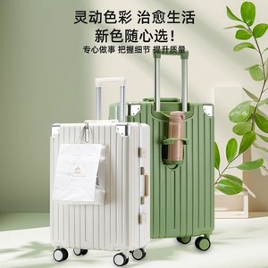 <b>Large</b> Capacity 20 Inch Stripe Trolley Suitcase With Lock For Men Leisure Travel Spinner Wheels Summer 2023 - Product Image 2