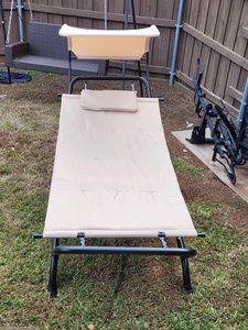 Hamaca con dosel de jardín para exteriores con personalización de colores con sombrilla - Product Image 5