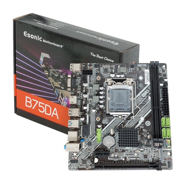 B75 H61 USB3.0 Desktop Motherboard LGA 1155 M.2 NVME DDR3 Micro ATX Computer Mainboard for Intel Core 2nd/3rd Gen Direct Factory