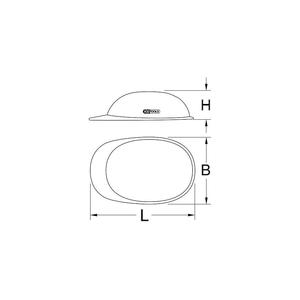 KS TOOLS Work protective helmet with <b>face</b> <b>shield</b>, red - Product Image 3