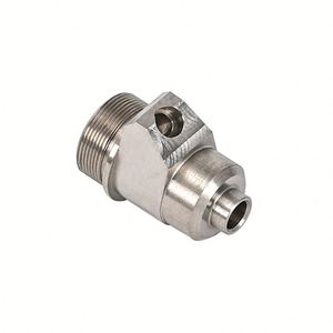 Torno CNC de acero inoxidable y latón para mecanizado de boquillas por atomización de aire, con servicios de electroerosión por hilo, brochado y perforación - Product Image 3