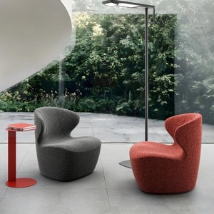 Fauteuil d'appoint moderne avec mousse ignifuge et revêtement en tissu, fauteuil lounge individuel ergonomique et rembourré - Product Image 4