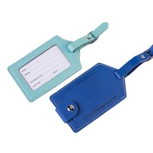 Porta passaporto all'ingrosso e Set di etichette per bagagli etichette per bagagli a sublimazione Blanks etichette per bagagli in pelle PU Logo personalizzato - Product Image 5