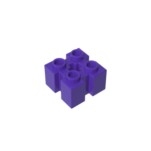 [Gobricks] GDS-90179 оптовая продажа, детали для строительных блоков, Специальный кирпич 2X2 с канавками и отверстием для оси, 90258 39683 373147 - Product Image 5