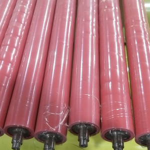 Roller Berlapis Karet Pemasok Berkualitas Tinggi Roller Konveyor Karet Roller Karet Poliuretan - Product Image 1