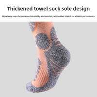 Chaussettes de ski d'hiver professionnelles en tissu éponge épais pour garçons, filles et adultes, antidérapantes et absorbant la transpiration, modèle ODM