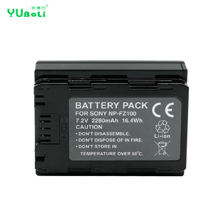Batterie d'appareil photo 2280mAh NP-FZ100 <span class=keywords><strong>NPFZ100</strong></span> pour Sony A9 A7RM3 A7M3 A7R3 A7R4 Batterie lithium-ion rechargeable - Product Image 1