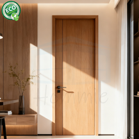 Porte en bois massif de style crème, moderne et minimaliste, insonorisée, pour hôtel, chambre, cuisine, villa