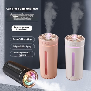 Có thể sạc lại siêu âm tạo độ ẩm xe làm mát không khí Mist Maker Fogger với đầy màu sắc LED ánh sáng nhà khuếch tán hương thơm - Product Image 2