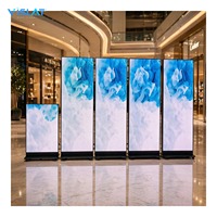 Affichage LED Vislat P2.5/1.86 haute luminosité, promotions, signalisation numérique portable, écran étanche pour la publicité vidéo