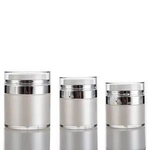 AWS 50g Plastic Acrylic Airless Pump Cream Jar