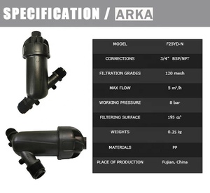 3/4 ''Y Type Nieuwe Size Plastic Water Druppelirrigatie Disc Filter - Product Image 2
