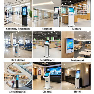 Nhanh chóng thực phẩm 23.8 inch tự Dịch vụ thiết bị đầu cuối POS <span class=keywords><strong>kiosk</strong></span> màn hình cảm ứng kỹ thuật số nhà hàng tự đặt hàng thanh toán <span class=keywords><strong>kiosk</strong></span> - Product Image 6