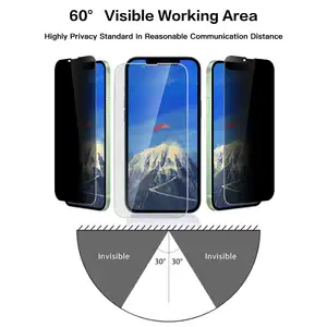 9H Tempered Glass Phone Privacy Screen Protector For IPhone 14 13 12 11 Privacy Screen Protectors For Samsung Huawei Xiaomi